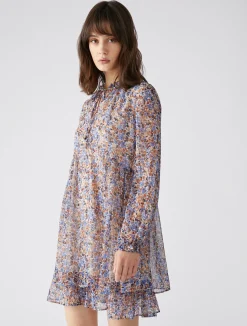 Online Abito a Fantasia / Azzurro Donna Abiti