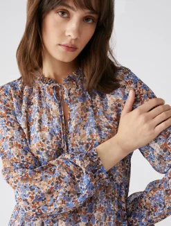 Online Abito a Fantasia / Azzurro Donna Abiti