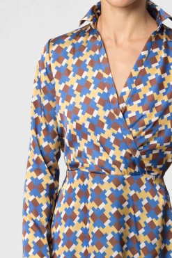 New Abito a Fantasia / Beige Donna Abiti