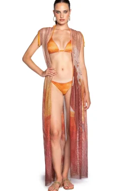 Best Abito a Rete Reversibile / Arancione Donna Abiti