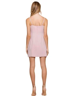 Clearance Abito Corto Elegante con Spalline Sottili / Donna Abiti