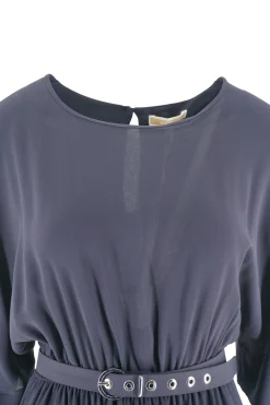 Outlet Abito Girocollo con Cintura in Vita / Donna Abiti