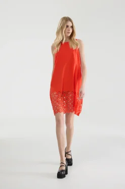 Online Abito Hole in Tessuto Stretch / Donna Abiti