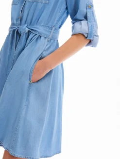 Abito in Denim Fluido / Donna Denim|Abiti