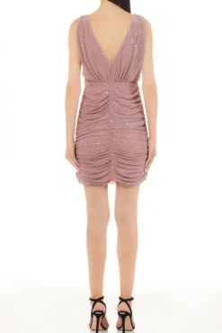 Online Abito in Jersey con Paillettes / Donna Abiti