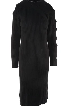 Discount Abito in Lana a Coste / Donna Abiti