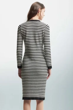 New Abito in Maglia con Fantasia a Righe / Donna Abiti