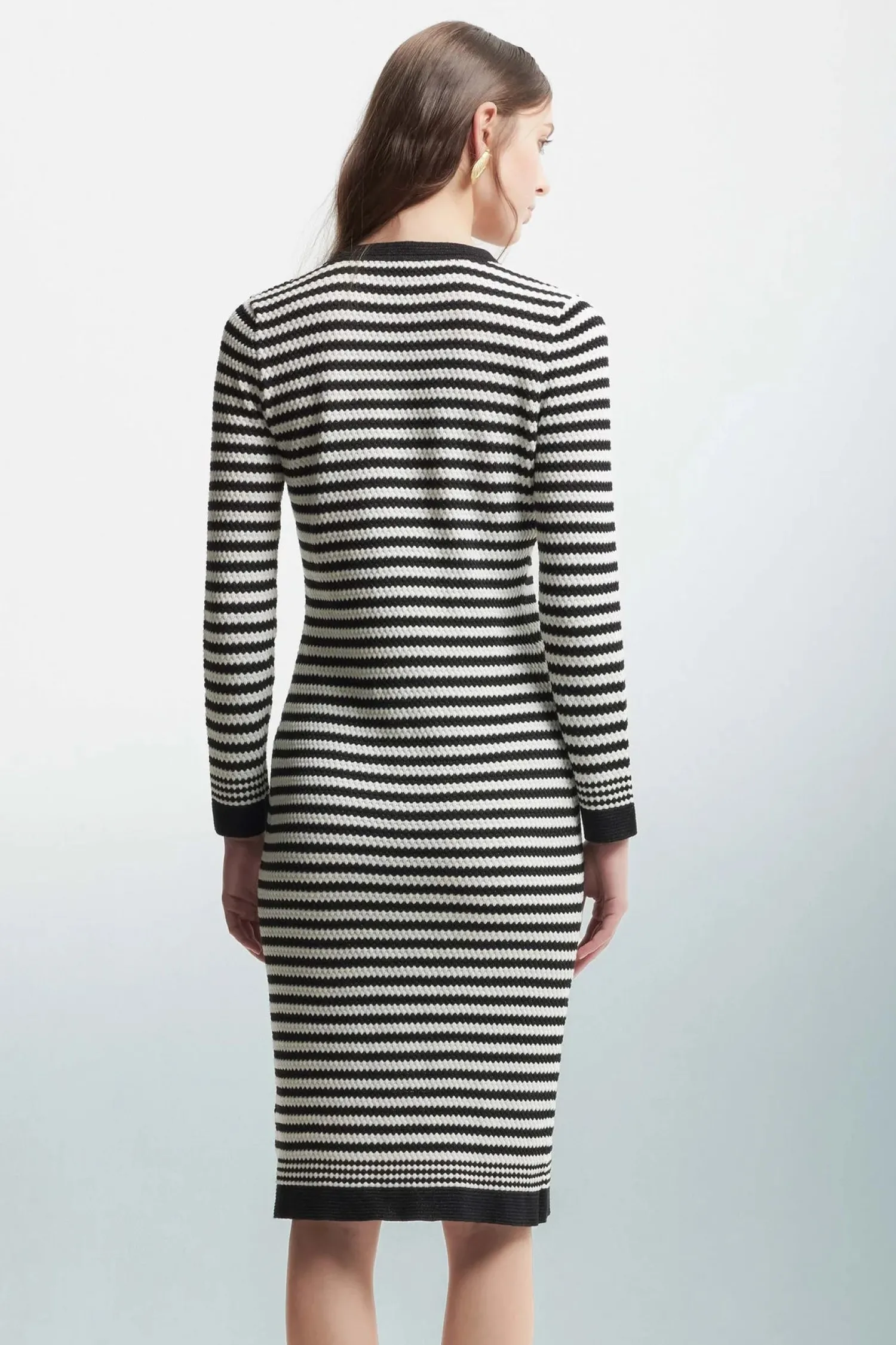 New Abito in Maglia con Fantasia a Righe / Donna Abiti