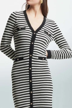 New Abito in Maglia con Fantasia a Righe / Donna Abiti