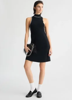 Best Abito in Maglia con Strass / Donna Abiti