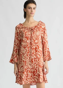 Sale Abito in Twill Stampato / Donna Abiti