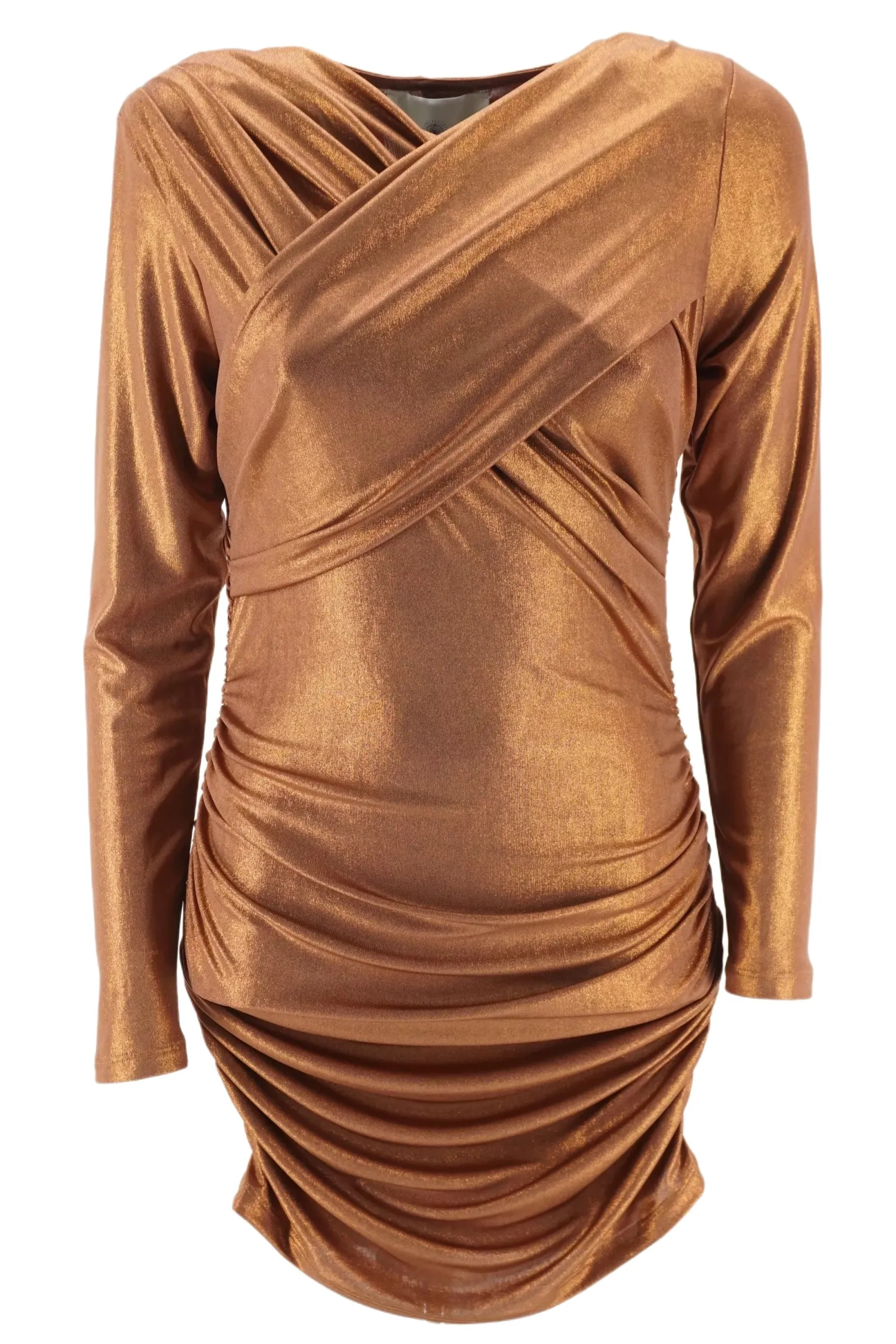 Abito Laminato Corto / Bronzo Donna Abiti