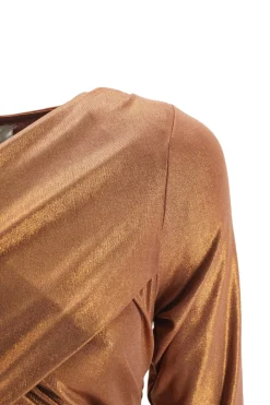 Abito Laminato Corto / Bronzo Donna Abiti