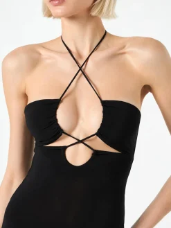 New Abito Longuette in Tessuto Elasticizzato / Donna Abiti
