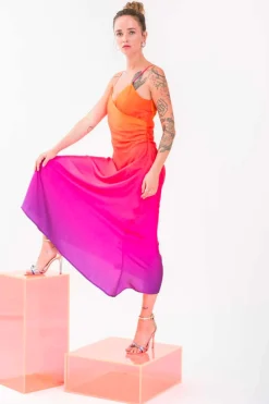 Abito Lungo con Fantasia / Donna Abiti