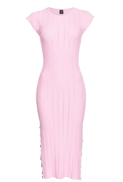 Online Abito Midi a Maglia Traforata / Donna Abiti