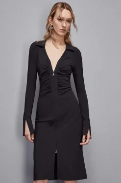 Abito Midi con Zip / Donna Abiti
