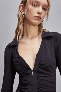 Abito Midi con Zip / Donna Abiti