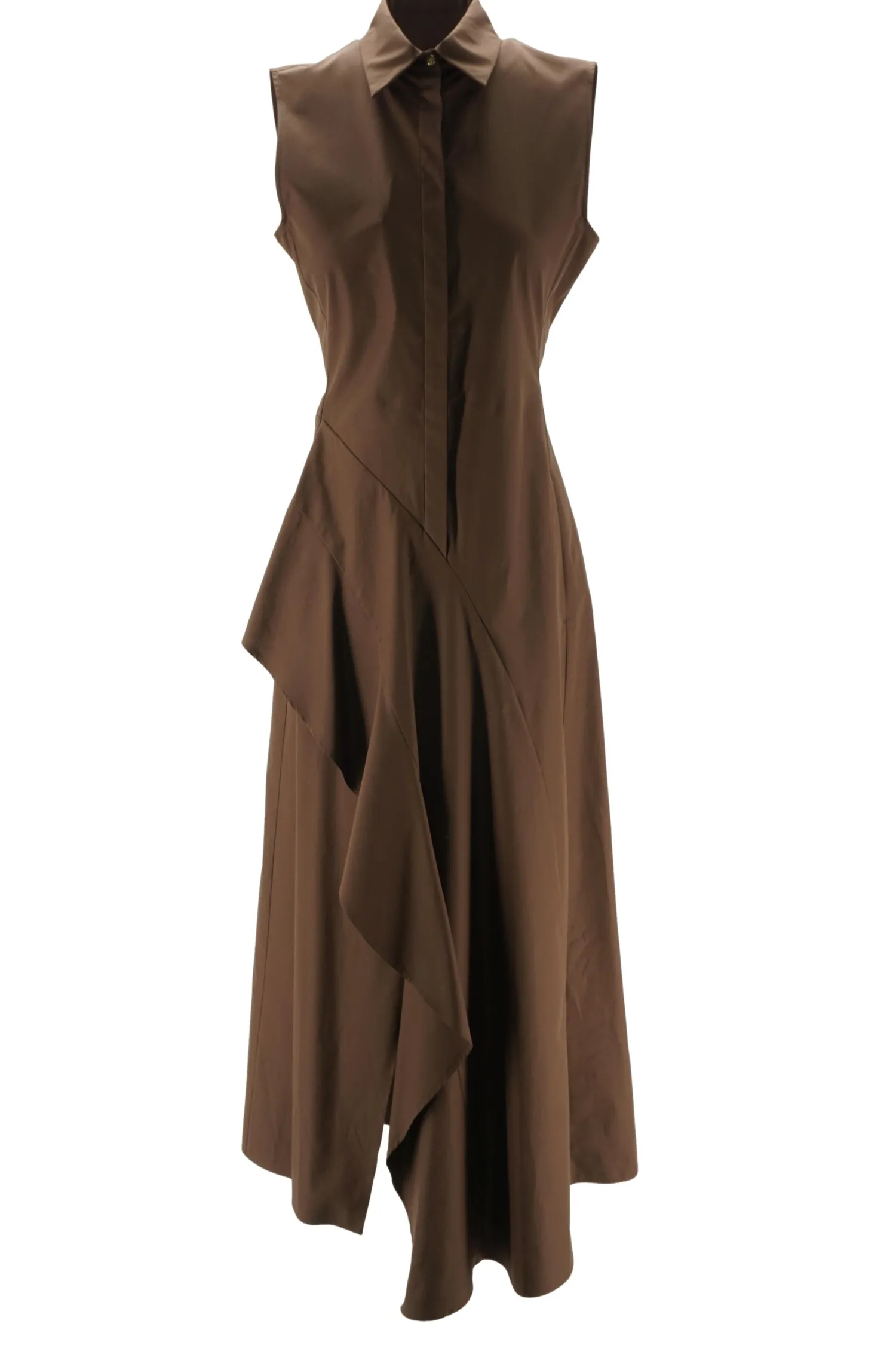 Clearance Abito Smanicato in Popeline / Donna Abiti