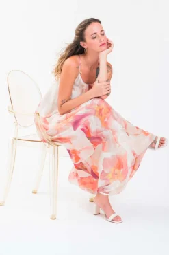 Best Abito Sottoveste con Fantasia / Donna Abiti