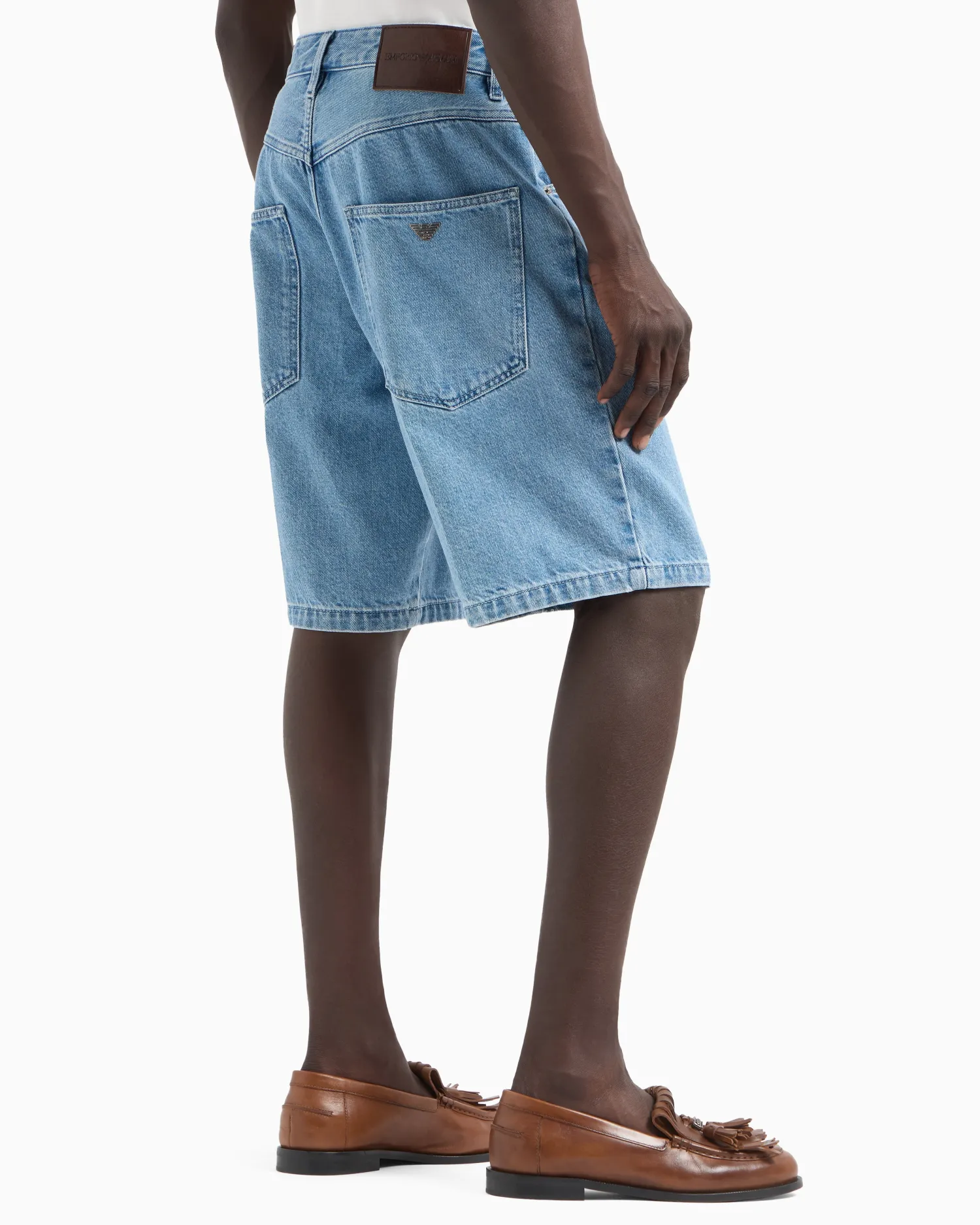 Sale Bermuda Cinque Tasche in Denim / Uomo Pantaloncini