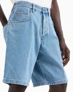 Sale Bermuda Cinque Tasche in Denim / Uomo Pantaloncini