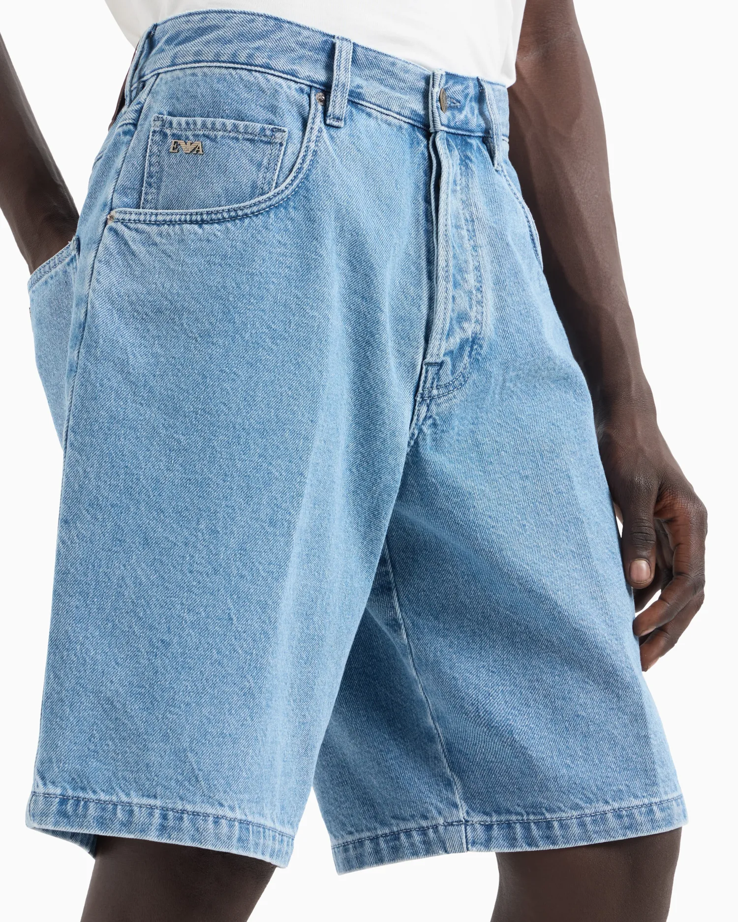 Sale Bermuda Cinque Tasche in Denim / Uomo Pantaloncini