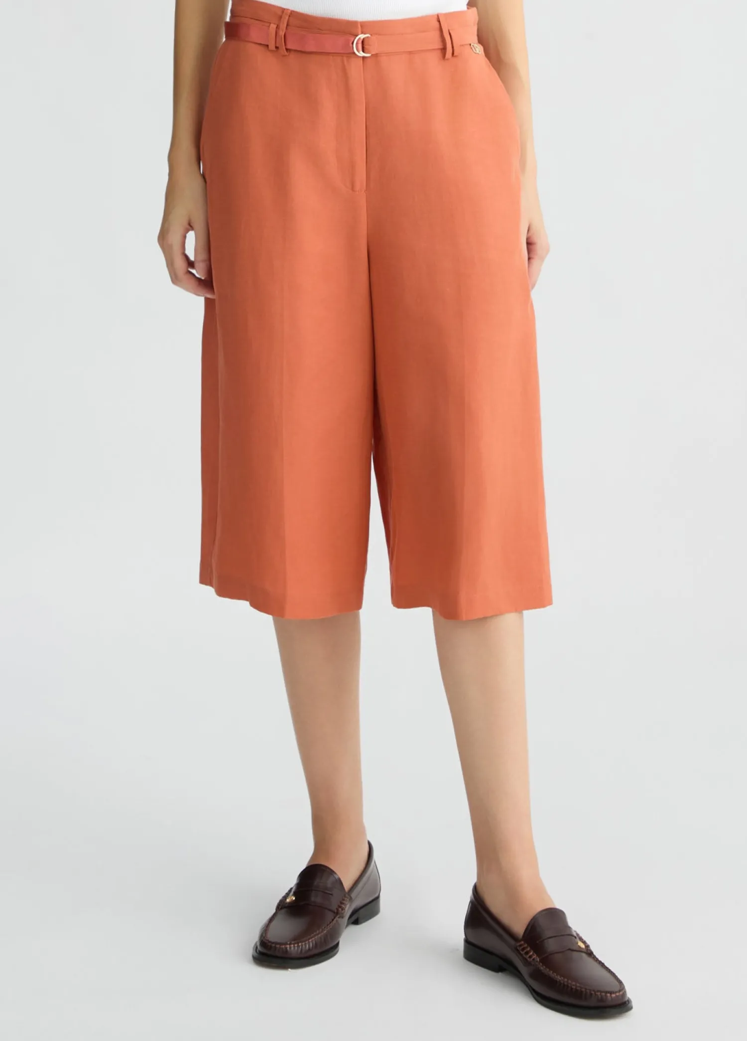 Bermuda in Misto Lino / Donna Pantaloni