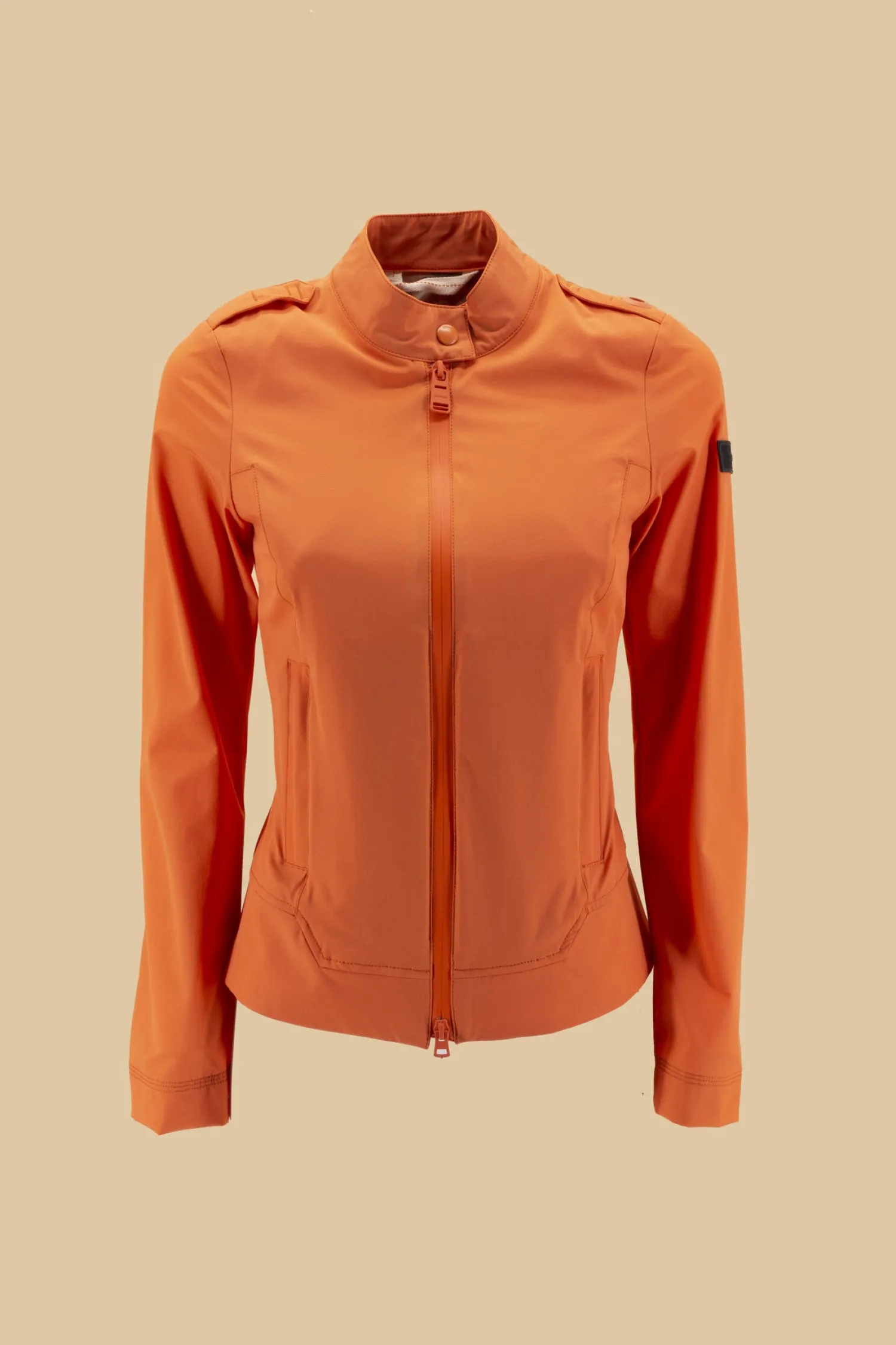 Sale Biker slim stretch e down proof / Arancione Donna Giubbini