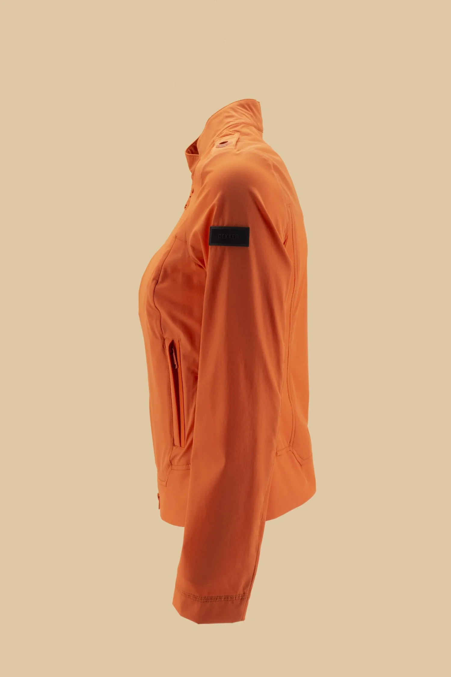 Sale Biker slim stretch e down proof / Arancione Donna Giubbini