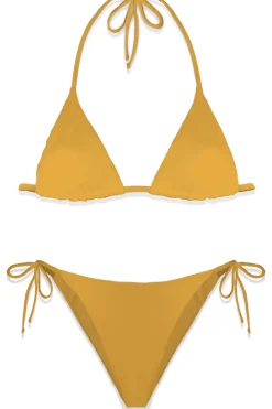 Bikini con Triangolo e Slip con Lacci / Donna Costumi Da Bagno