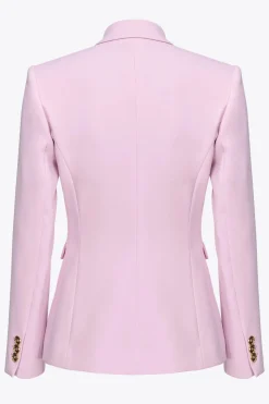 New Blazer Doppiopetto con Bottoni in Metallo / Donna Giacche
