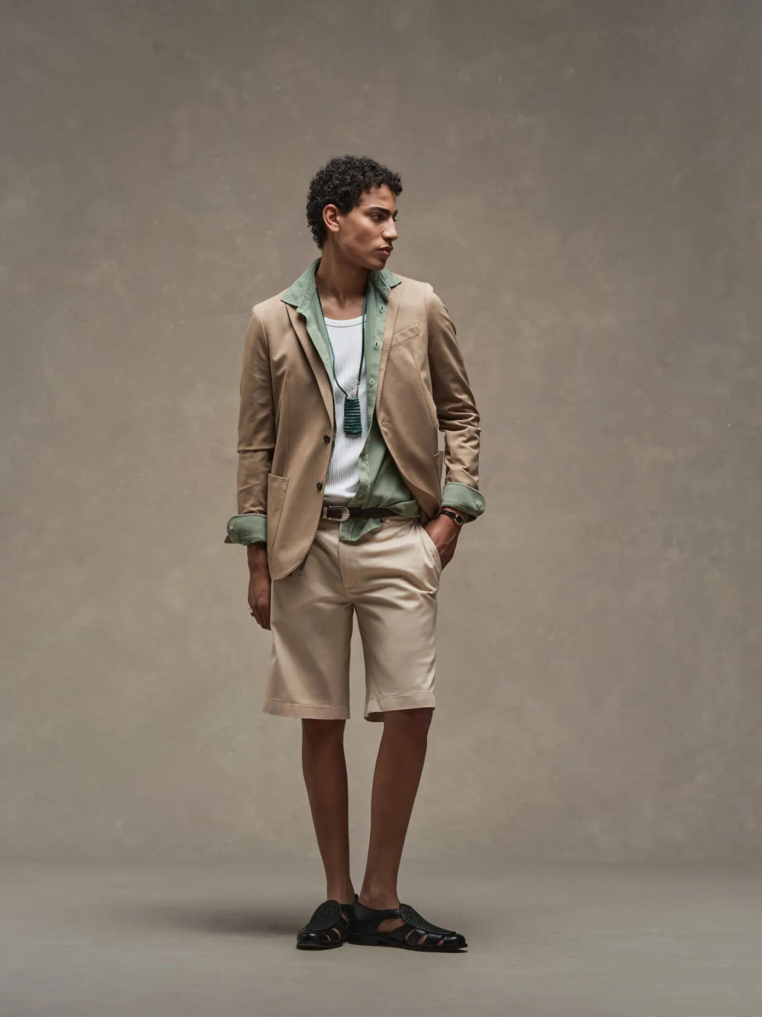 Online Blazer Monopetto in Cotone / Uomo Giacche