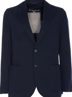 Clearance Blazer Monopetto in Cotone / Uomo Giacche