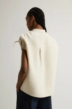 Hot Blusa con Colletto alla Coreana / Donna Bluse