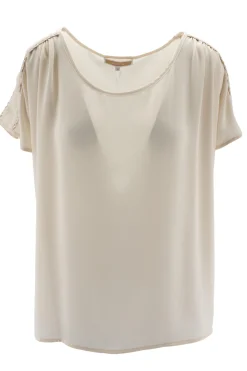 Outlet Blusa con Maniche Corte / Donna Bluse