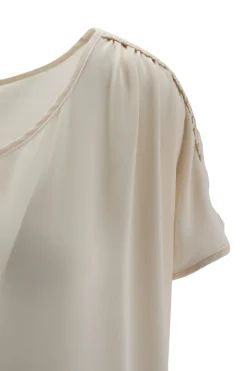 Outlet Blusa con Maniche Corte / Donna Bluse