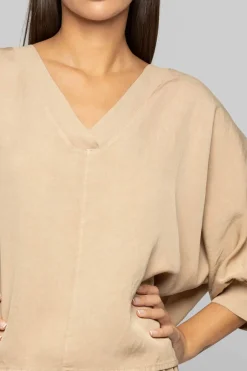 Online Blusa Elegante con Maniche a Sbuffo / Donna Bluse