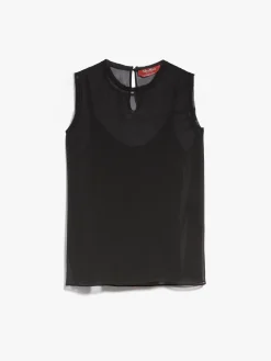 Outlet Blusa in Georgette di Seta / Donna Top
