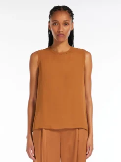 Sale Blusa in Georgette di Seta / Donna Top