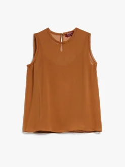 Sale Blusa in Georgette di Seta / Donna Top