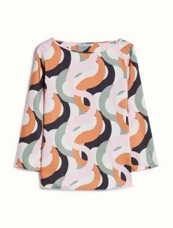Sale Blusa in Twill a Fantasia / Donna Bluse