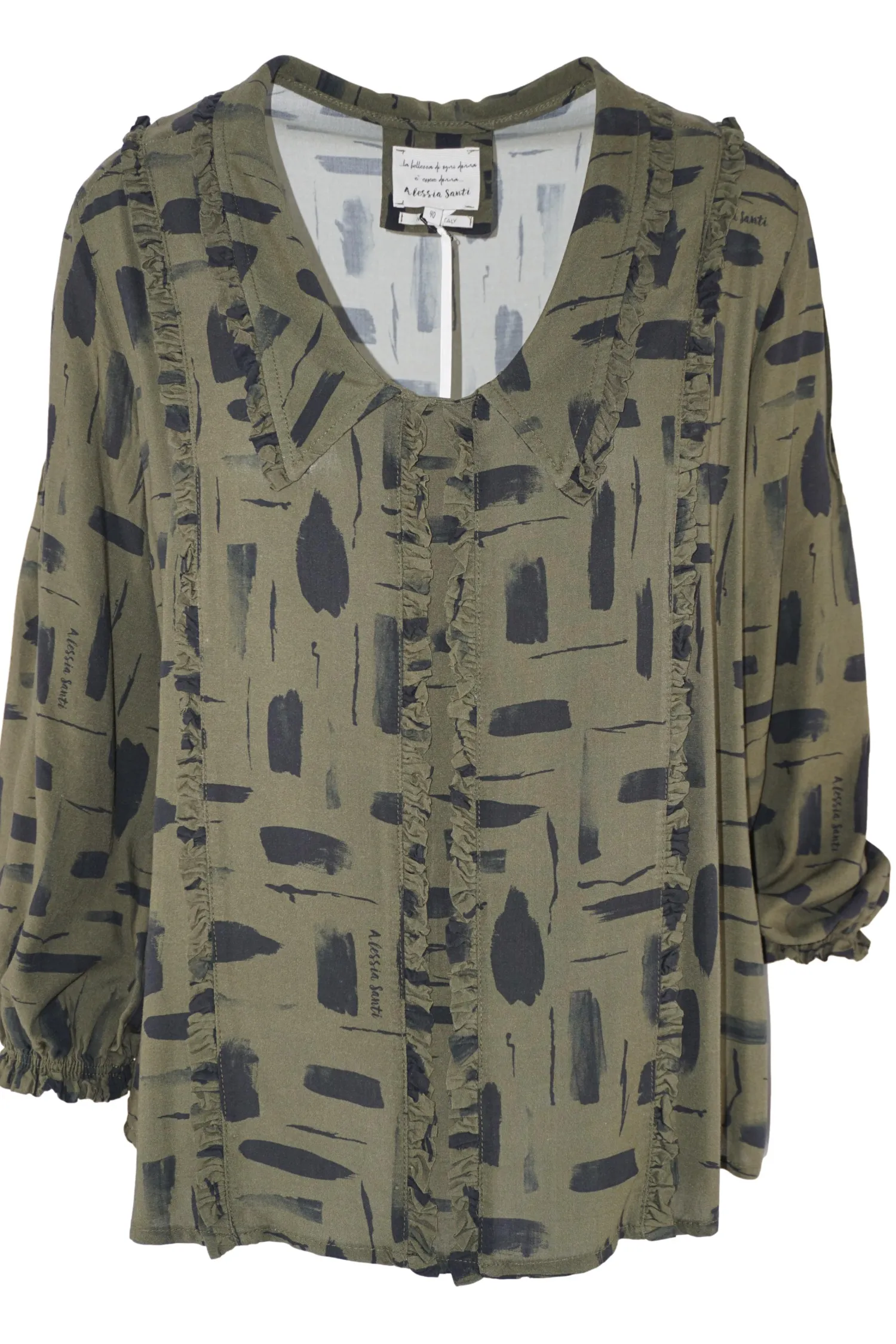Sale Blusa in Viscosa con Stampa / Donna Bluse