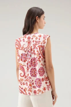 Discount Blusa Smanicata a Fantasia / Donna Bluse
