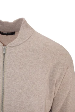 Bomber in Maglia con Zip / Uomo Maglieria