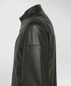 Discount Bomber in Nappa Tureia Le / Marrone Uomo Giubbotti