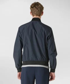 Online Bomber in Nylon / Blu Uomo Giubbotti