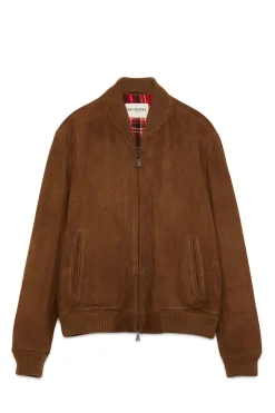 Online Bomber in Suede / Uomo Giubbotti
