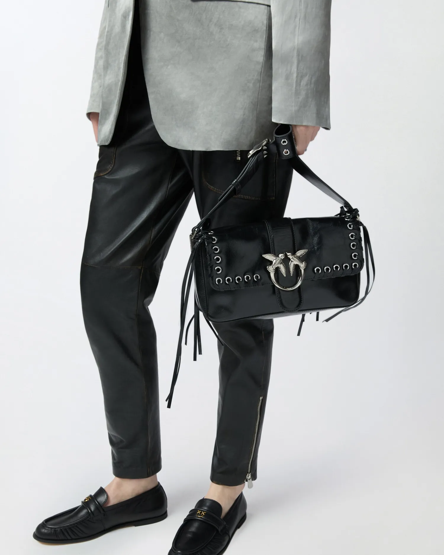 New Borsa a Spalla Soft Love Slouchy con Frange / Donna Borse A Tracolla