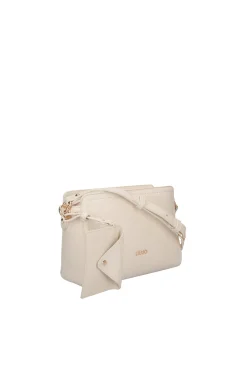Discount Borsa a Tracolla con Logo / Beige Donna Borse A Tracolla
